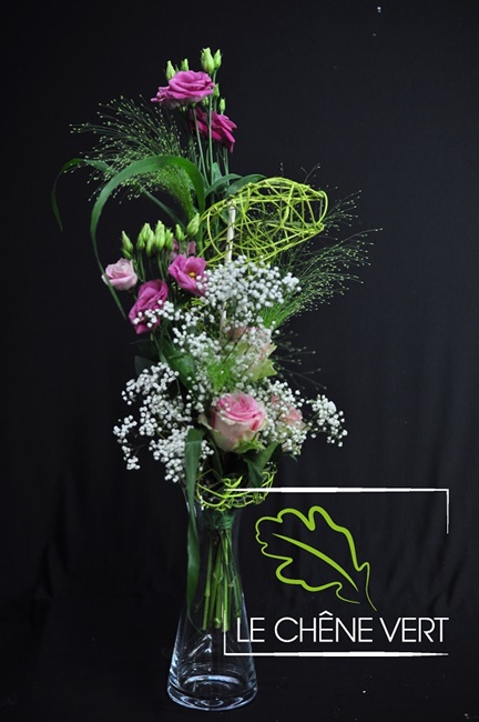 Création aérée de composition floral. Le chêne vert, fleuriste événementiel en Charente Maritime, 17, Mickaël Saint-Aubert